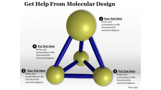 Stock Photo Get Help From Molecular Design PowerPoint Template Stock Photo Get Help From Molecular Design PowerPoint Template