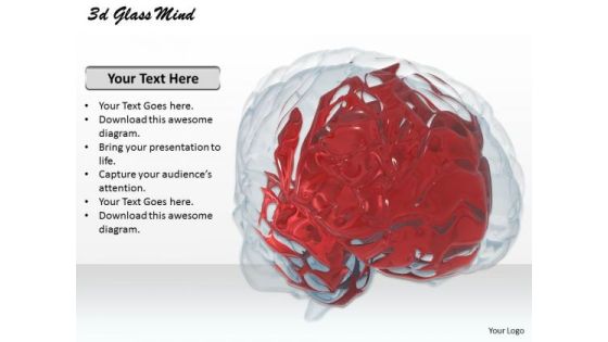 Stock Photo Glass Design Of Human Brain PowerPoint Slide Stock Photo Glass Design Of Human Brain PowerPoint Slide