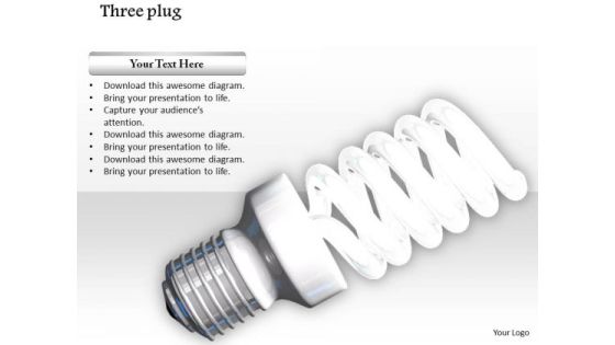 Stock Photo Glowing Cfl On White Background PowerPoint Slide Stock Photo Glowing Cfl On White Background PowerPoint Slide