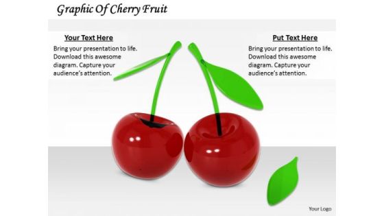Stock Photo Graphic Of Cherry Fruit PowerPoint Template Stock Photo Graphic Of Cherry Fruit PowerPoint Template