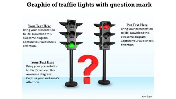 Stock Photo Graphic Of Traffic Lights With Question Mark PowerPoint Template Stock Photo Graphic Of Traffic Lights With Question Mark PowerPoint Template