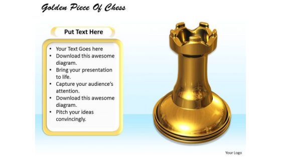Stock Photo Graphics Of Golden Chess Piece PowerPoint Slide Stock Photo Graphics Of Golden Chess Piece PowerPoint Slide