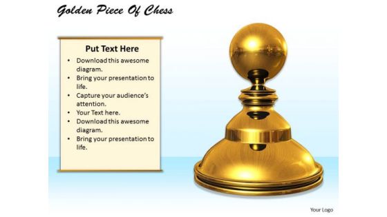 Stock Photo Graphics Of Golden Piece Of Chess PowerPoint Slide Stock Photo Graphics Of Golden Piece Of Chess PowerPoint Slide