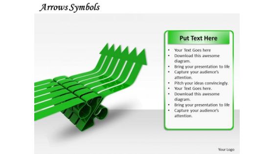 Stock Photo Green Arrows Symbol For Financial Growth PowerPoint Slide Stock Photo Green Arrows Symbol For Financial Growth PowerPoint Slide