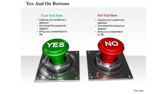 Stock Photo Green Yes And Red No Buttons PowerPoint Slide Stock Photo Green Yes And Red No Buttons PowerPoint Slide