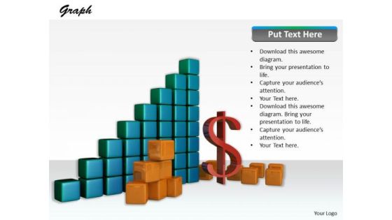 Stock Photo Growth Graph With Dollar Symbol PowerPoint Slide Stock Photo Growth Graph With Dollar Symbol PowerPoint Slide