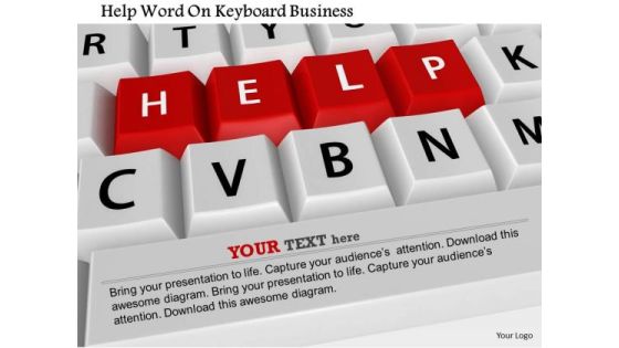 Stock Photo Help Word On Keyboard Business PowerPoint Slide Stock Photo Help Word On Keyboard Business PowerPoint Slide
