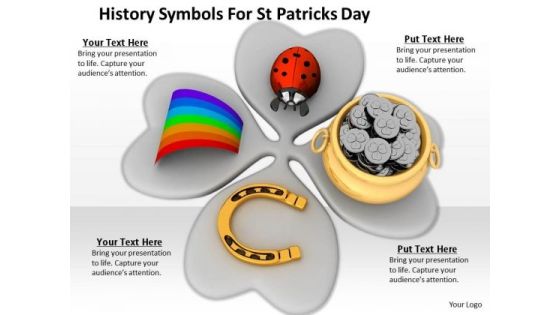 Stock Photo History Symbols For St Patricks Day PowerPoint Template