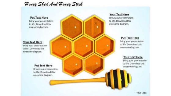 Stock Photo Honey Shed And Honey Stick PowerPoint Slide Stock Photo Honey Shed And Honey Stick PowerPoint Slide