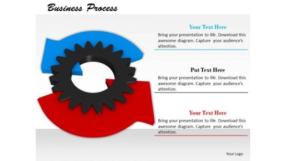 Stock Photo Illustration Red Blue Arrow On Gear PowerPoint Slide Stock Photo Illustration Red Blue Arrow On Gear PowerPoint Slide