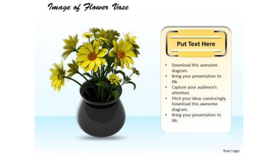 Stock Photo Image Of Flower Vase PowerPoint Template Stock Photo Image Of Flower Vase PowerPoint Template
