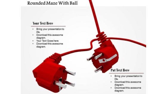 Stock Photo Image Of Two Red Plugs PowerPoint Slide Stock Photo Image Of Two Red Plugs PowerPoint Slide