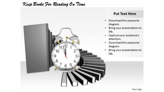 Stock Photo Keep Books For Reading On Time PowerPoint Template Stock Photo Keep Books For Reading On Time PowerPoint Template