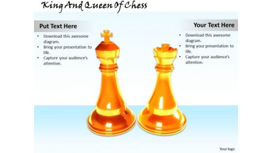 Stock Photo King And Queen Of Chess Game PowerPoint Slide Stock Photo King And Queen Of Chess Game PowerPoint Slide