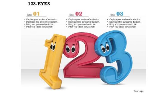 Stock Photo Math Numbers With Googly Eyes Preschool PowerPoint Slide Stock Photo Math Numbers With Googly Eyes Preschool PowerPoint Slide