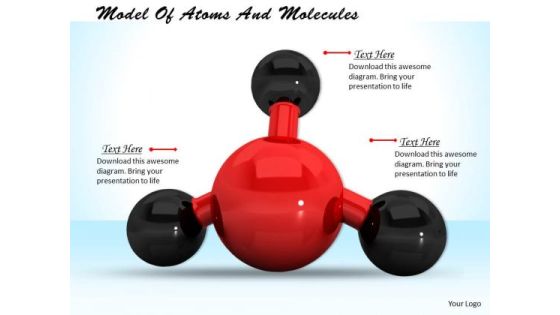 Stock Photo Model Of Atoms And Molecules PowerPoint Template Stock Photo Model Of Atoms And Molecules PowerPoint Template