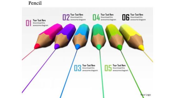 Stock Photo Multicolor Pencil Lines PowerPoint Slide Stock Photo Multicolor Pencil Lines PowerPoint Slide
