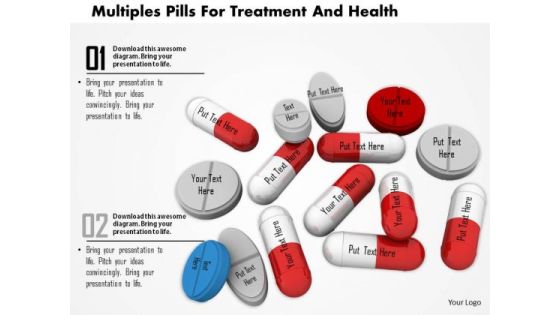 Stock Photo Multiples Pills For Treatment And Health PowerPoint Slide Stock Photo Multiples Pills For Treatment And Health PowerPoint Slide