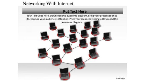 Stock Photo Network Laptops PowerPoint Slide Stock Photo Network Laptops PowerPoint Slide