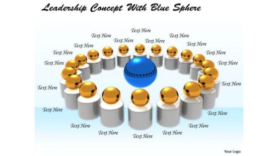 Stock Photo New Business Strategy Leadership Concept With Blue Sphere Stock Photo New Business Strategy Leadership Concept With Blue Sphere