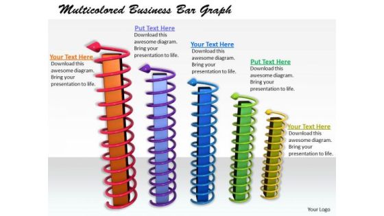 Stock Photo New Business Strategy Multicolored Bar Graph Stock Photo New Business Strategy Multicolored Bar Graph