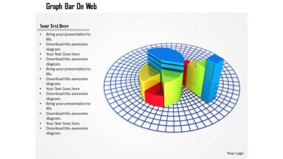 Stock Photo Pie Chart And Bar Graph On Web PowerPoint Slide Stock Photo Pie Chart And Bar Graph On Web PowerPoint Slide
