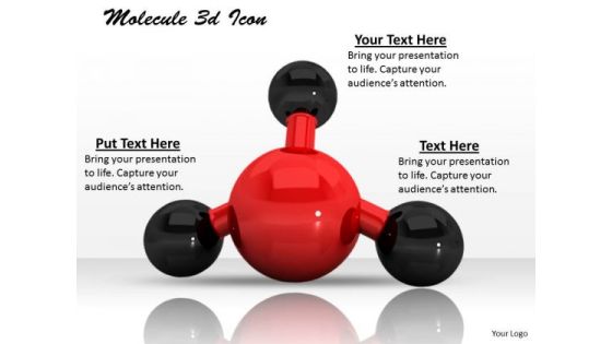 Stock Photo Red Black Molecule Icon PowerPoint Slide Stock Photo Red Black Molecule Icon PowerPoint Slide