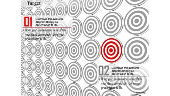 Stock Photo Red Unique Target Board In Others Pwerpoint Slide Stock Photo Red Unique Target Board In Others Pwerpoint Slide