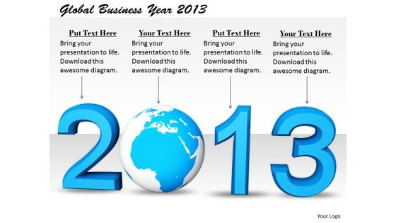 Stock Photo Sales Concepts Global Business Year 2013 Clipart Images