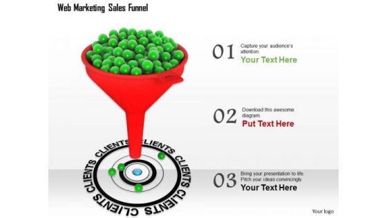 Stock Photo Sales Funnel With Target Client PowerPoint Slide Stock Photo Sales Funnel With Target Client PowerPoint Slide