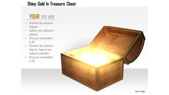 Stock Photo Shiny Gold In Treasure Chest PowerPoint Slide Stock Photo Shiny Gold In Treasure Chest PowerPoint Slide