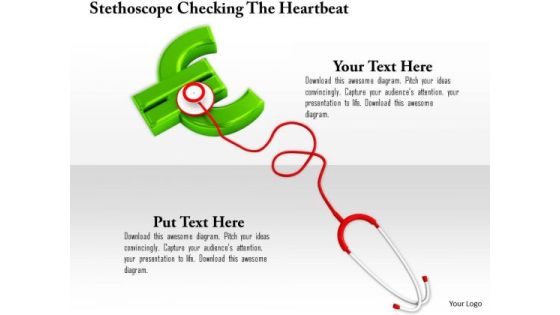 Stock Photo Stethoscope On Green Euro Symbol PowerPoint Slide Stock Photo Stethoscope On Green Euro Symbol PowerPoint Slide