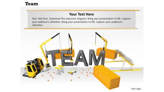 Stock Photo Team Word On Construction Site Pwerpoint Slide Stock Photo Team Word On Construction Site Pwerpoint Slide