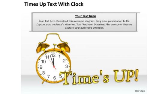 Stock Photo Times Up Text With Alarm Clock Pwerpoint Slide Stock Photo Times Up Text With Alarm Clock Pwerpoint Slide