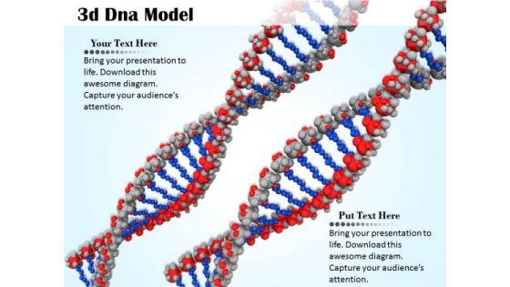 Stock Photo Two 3d Dna Design For Medical PowerPoint Slide Stock Photo Two 3d Dna Design For Medical PowerPoint Slide