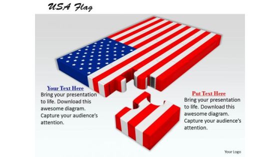 Stock Photo Usa Flag With Missing Puzzle Piece PowerPoint Slide Stock Photo Usa Flag With Missing Puzzle Piece PowerPoint Slide