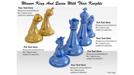 Stock Photo Winning Blue Team Of Chess Game PowerPoint Slide Stock Photo Winning Blue Team Of Chess Game PowerPoint Slide