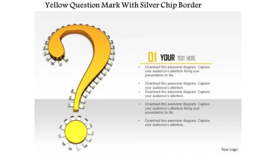 Stock Photo Yellow Question Mark With Silver Chip Border PowerPoint Slide PowerPoint Slide Stock Photo Yellow Question Mark With Silver Chip Border PowerPoint Slide PowerPoint Slide