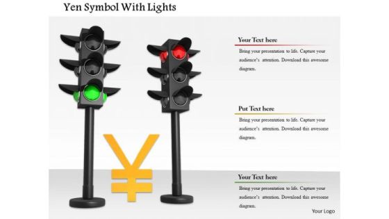 Stock Photo Yen Currency Symbol In Traffic Lights PowerPoint Slide Stock Photo Yen Currency Symbol In Traffic Lights PowerPoint Slide
