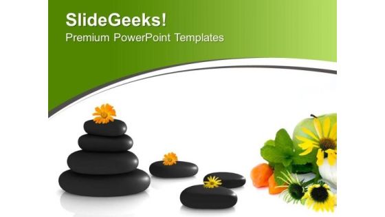 Stones And Flowers Health Spa Theme PowerPoint Templates Ppt Backgrounds For Slides 0613 Stones And Flowers Health Spa Theme PowerPoint Templates Ppt Backgrounds For Slides 0613