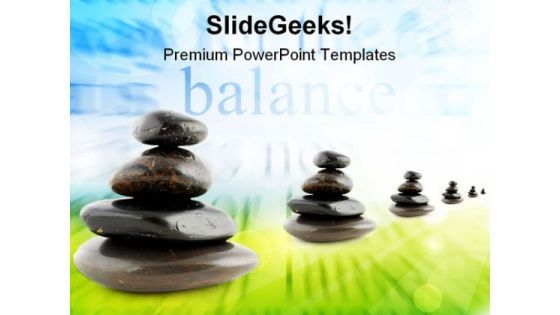 Stones Balance Business PowerPoint Templates And PowerPoint Backgrounds 0511