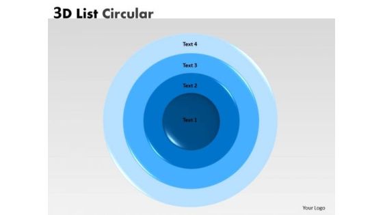 Strategic Management 3d Circular Concentric Diagram Sales Diagram Strategic Management 3d Circular Concentric Diagram Sales Diagram