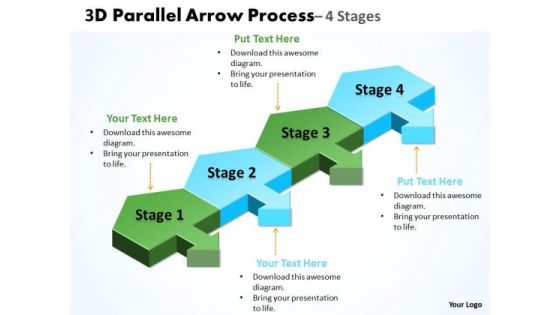 Strategic Management 3d Parallel Arrow Process Business Framework Model Strategic Management 3d Parallel Arrow Process Business Framework Model