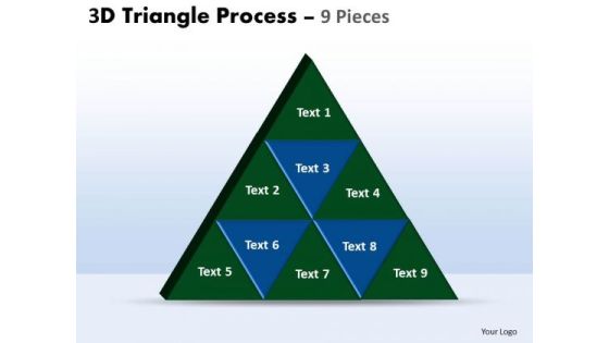 Strategic Management 3d Triangle Process 9 Pieces Business Diagram Strategic Management 3d Triangle Process 9 Pieces Business Diagram