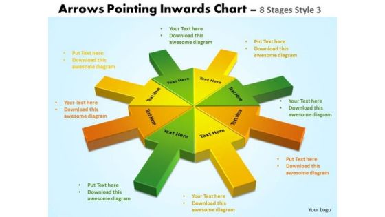 Strategic Management Arrows Pointing Inwards 8 Stages Style 3 Sales Diagram Strategic Management Arrows Pointing Inwards 8 Stages Style 3 Sales Diagram