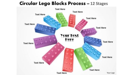 Strategic Management Circular Lego Blocks 12 Stages Business Diagram Strategic Management Circular Lego Blocks 12 Stages Business Diagram