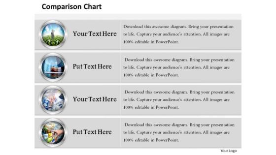 Strategic Management Comparison Chart With Pictures Business Diagram Strategic Management Comparison Chart With Pictures Business Diagram