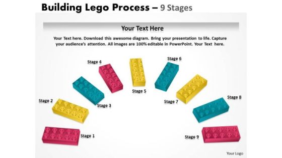 Strategic Management Semi Building Blocks 9 Stages Business Cycle Diagram Strategic Management Semi Building Blocks 9 Stages Business Cycle Diagram