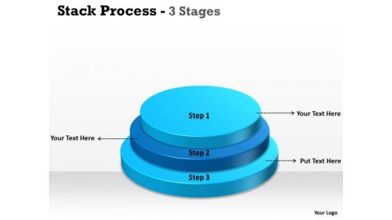 Strategic Management Stack Process With Step 3 Business Diagram Strategic Management Stack Process With Step 3 Business Diagram
