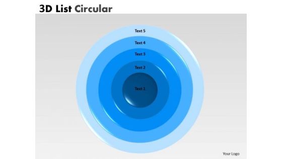 Strategy Diagram 3d Circular Business Process With 5 Stages Marketing Diagram